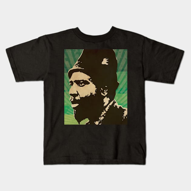 Thelonious Monk // Retro Poster Jazz Kids T-Shirt by kulinermodern